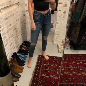 Ripped Medium Wash Jeans